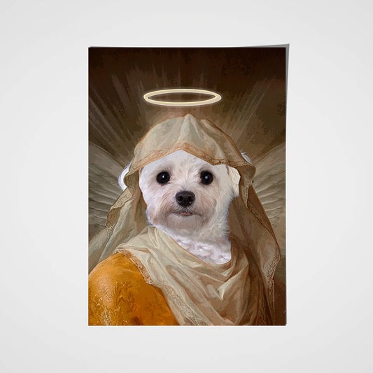 The Angel Custom Pet Portrait  Poster - Noble Pawtrait