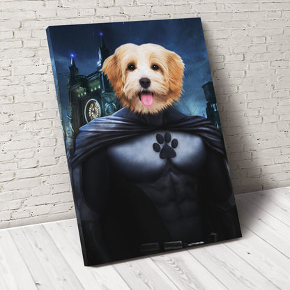 The Bat Paw Custom Pet Portrait Canvas - Noble Pawtrait