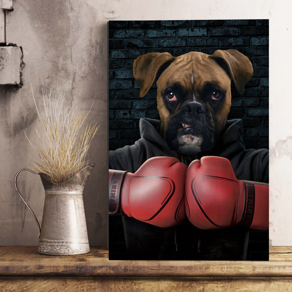 The Boxer Custom Poster Pet Portrait - Noble Pawtrait