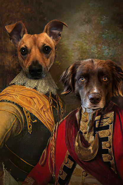 The Brotherhood Custom Pet Portrait Digital Download - Noble Pawtrait