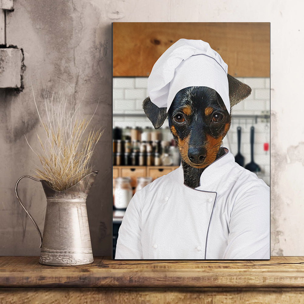 The Chef Custom Pet Portrait Poster - Noble Pawtrait