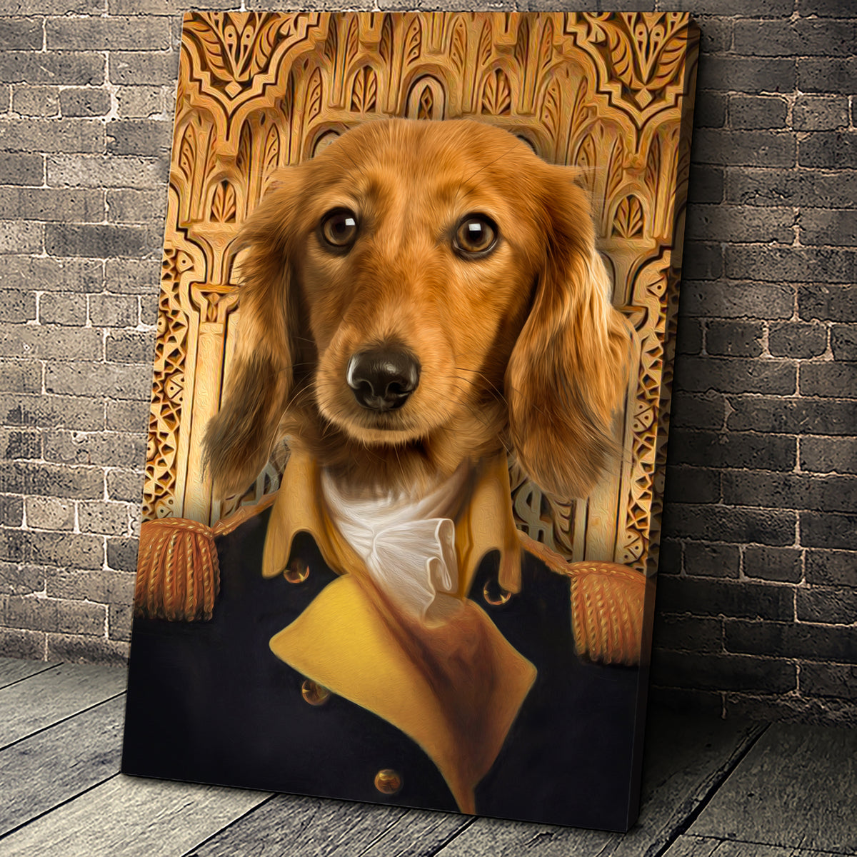 The Chief Of State Custom Pet Portrait - Noble Pawtrait