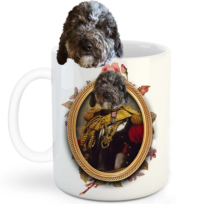 The Colonel Custom Pet Mug - Noble Pawtrait