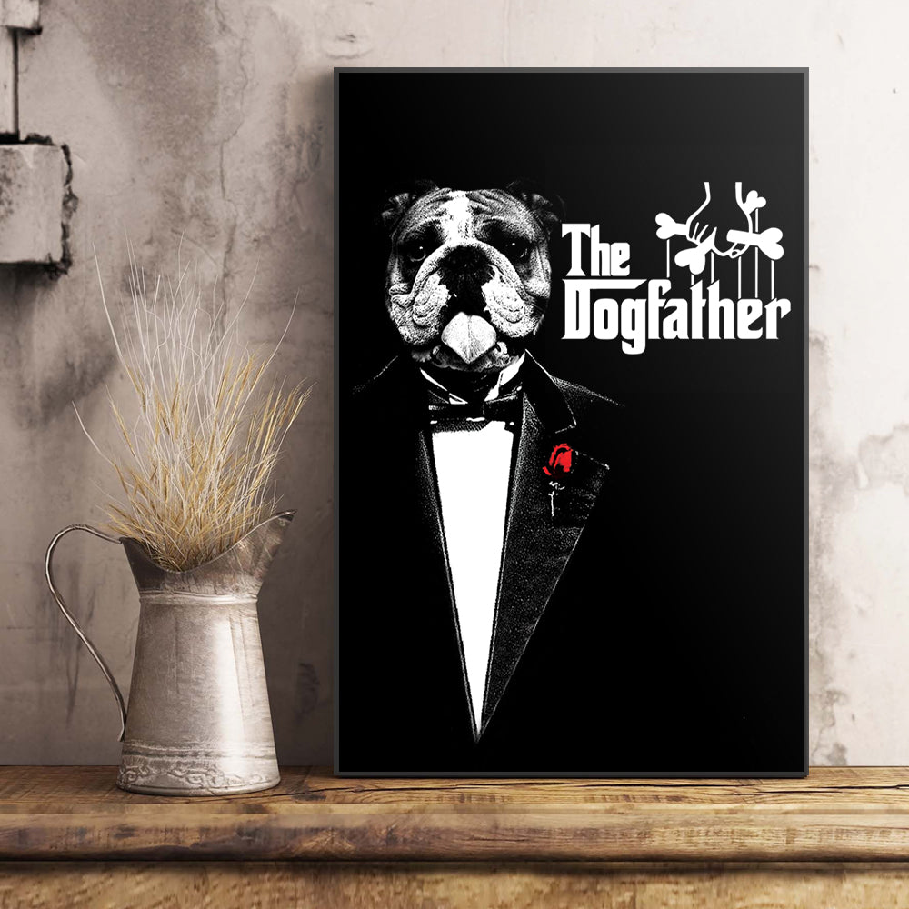 The Dog Father Custom Pet Portrait Poster - Noble Pawtrait