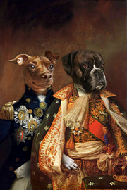 The Duo Custom Pet Portrait - Noble Pawtrait
