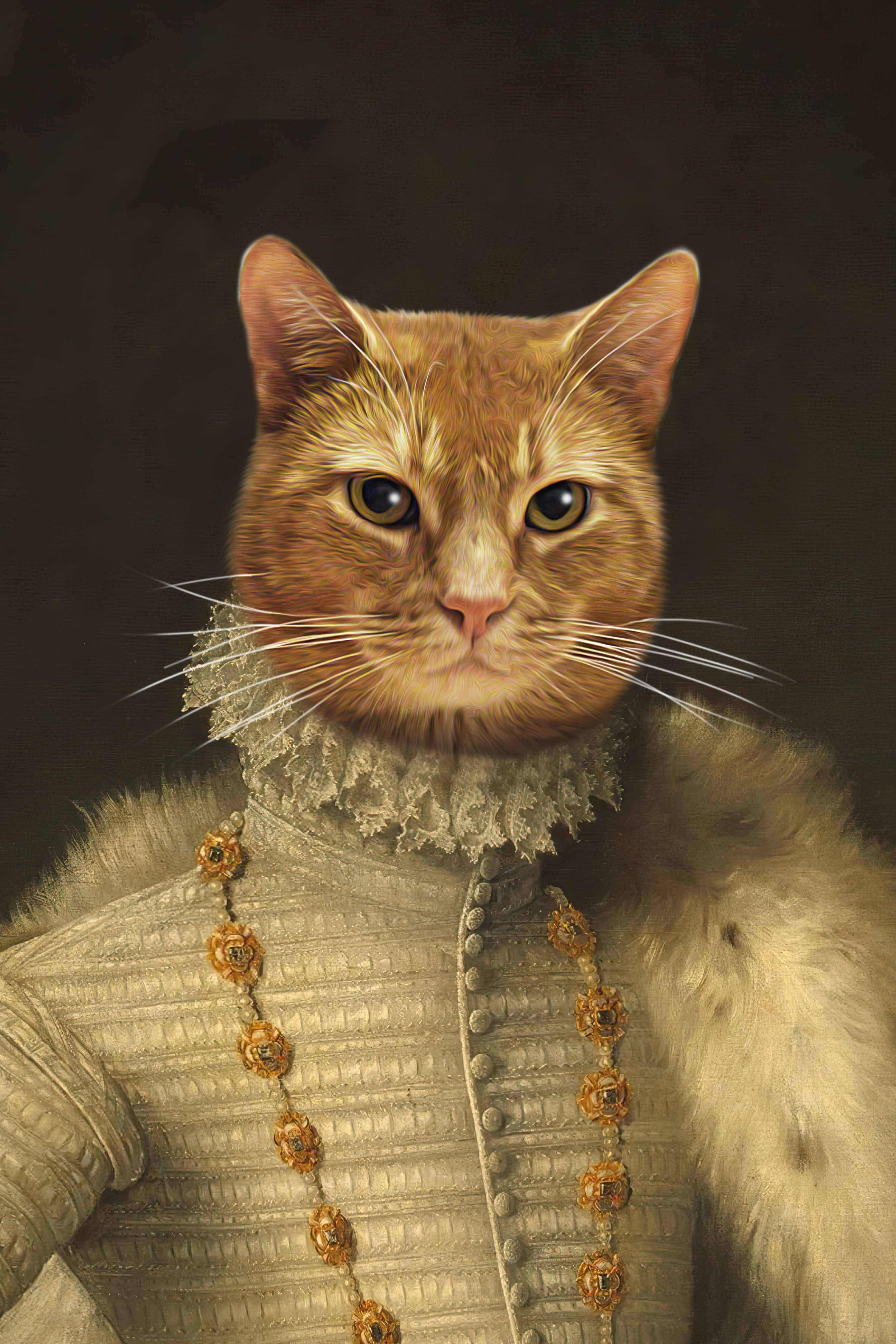 The Elizabethan Custom Pet Portrait Digital Download Noble Pawtrait