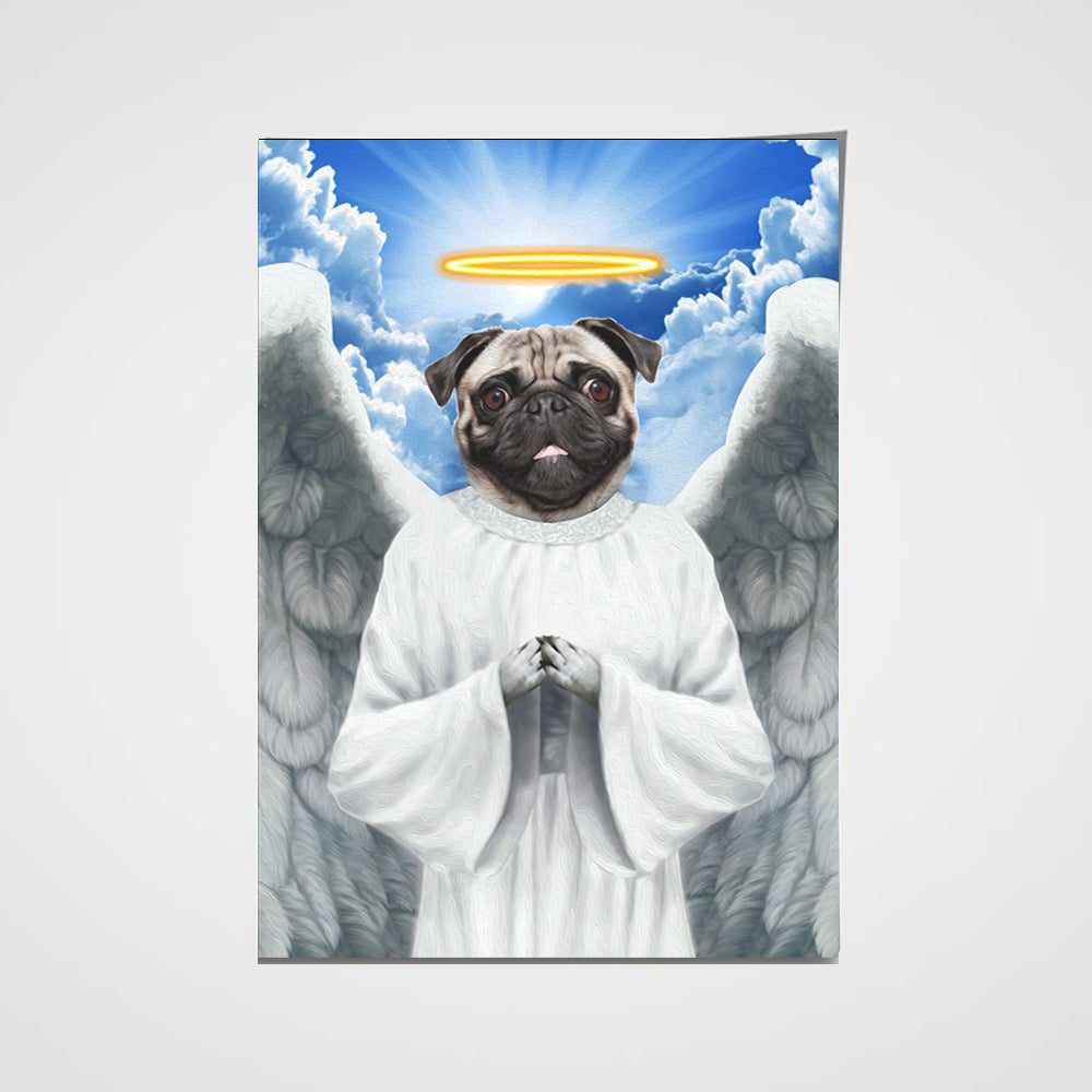 The Flying Angel Custom Pet Portrait Poster - Noble Pawtrait