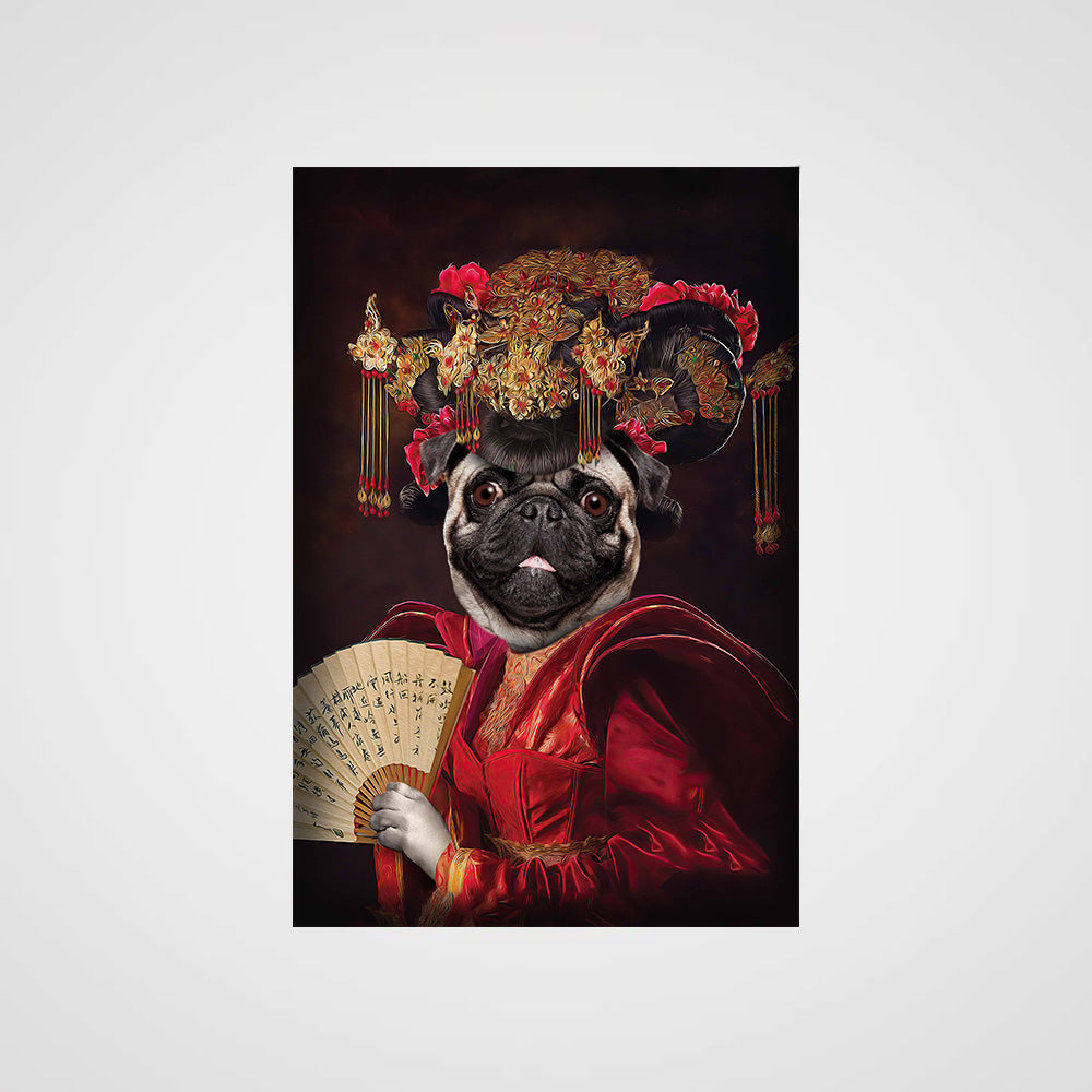 The Geisha Custom Pet Portrait Poster - Noble Pawtrait