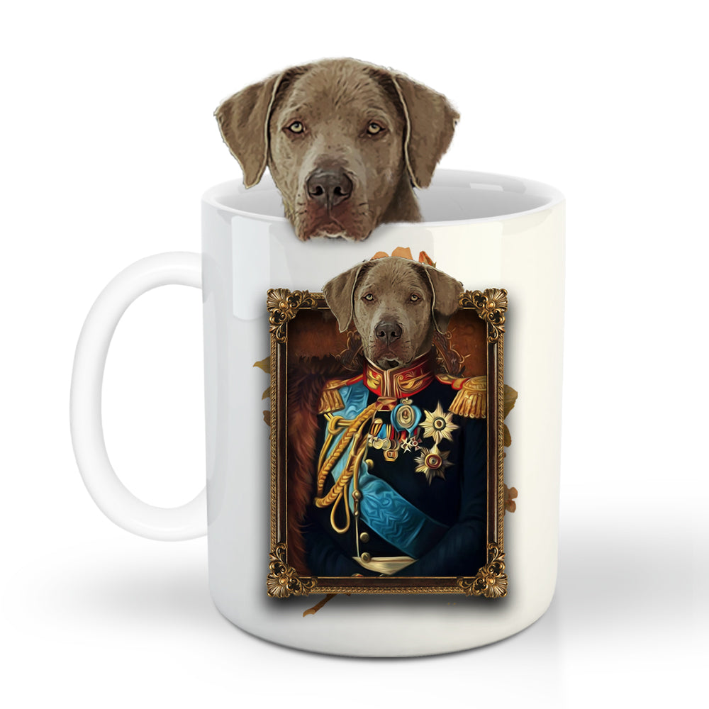 The General Custom Pet Mug - Noble Pawtrait