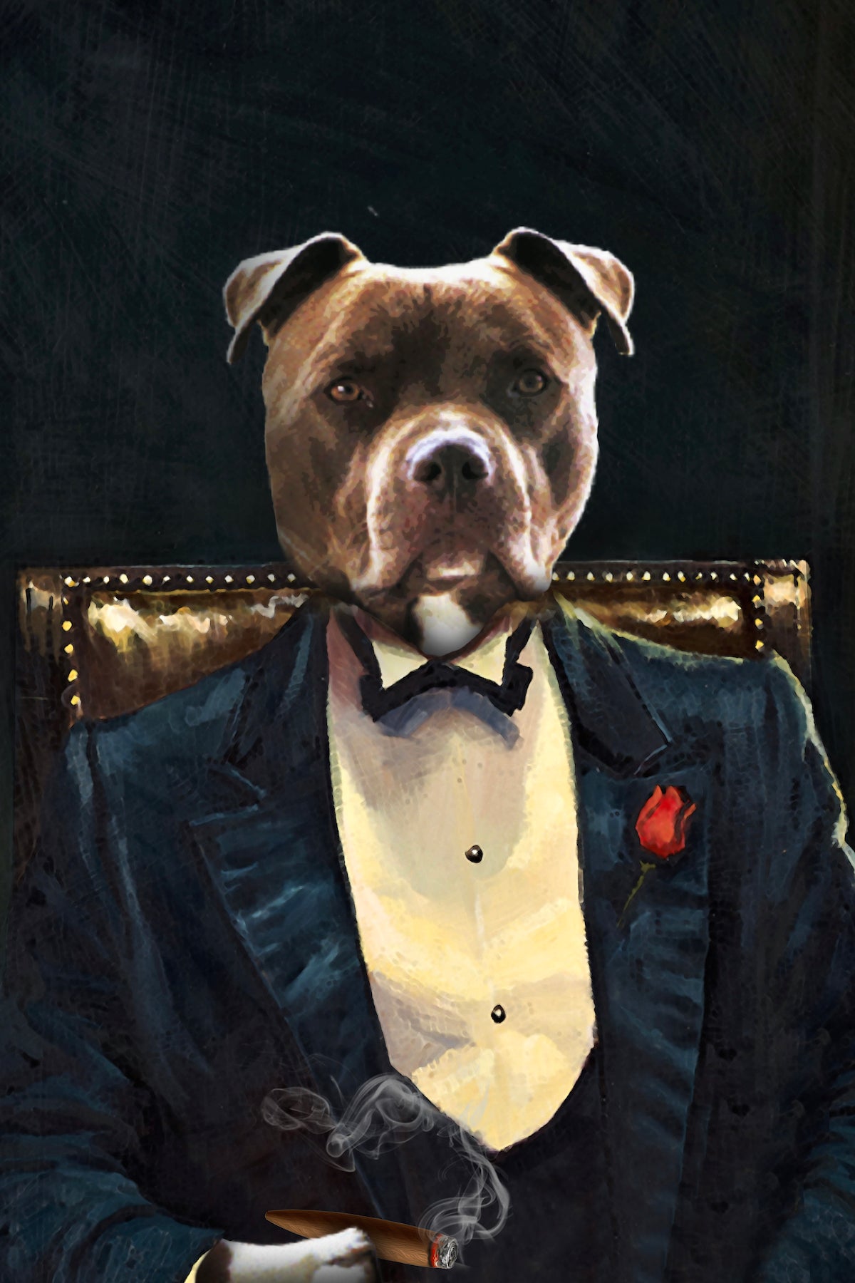 The Legend Custom Pet Portrait Poster - Noble Pawtrait