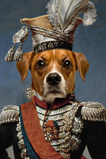 The Legend Colonel Custom Pet Portrait - Noble Pawtrait