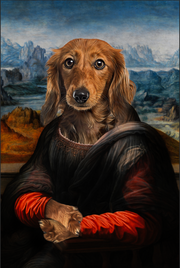 The Madam Custom Pet Portrait - Noble Pawtrait