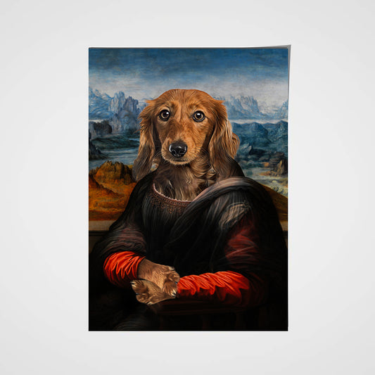 The Madam Custom Pet Portrait Poster - Noble Pawtrait