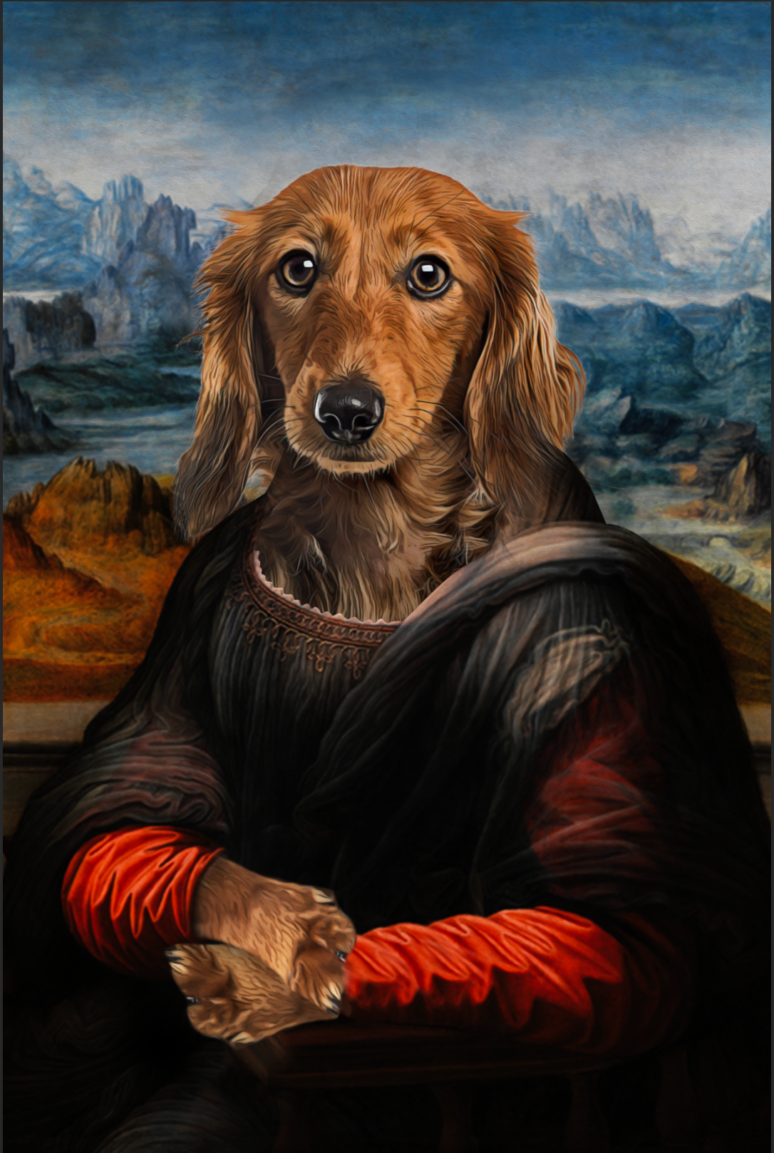 The Madam Custom Pet Portrait Digital Download - Noble Pawtrait