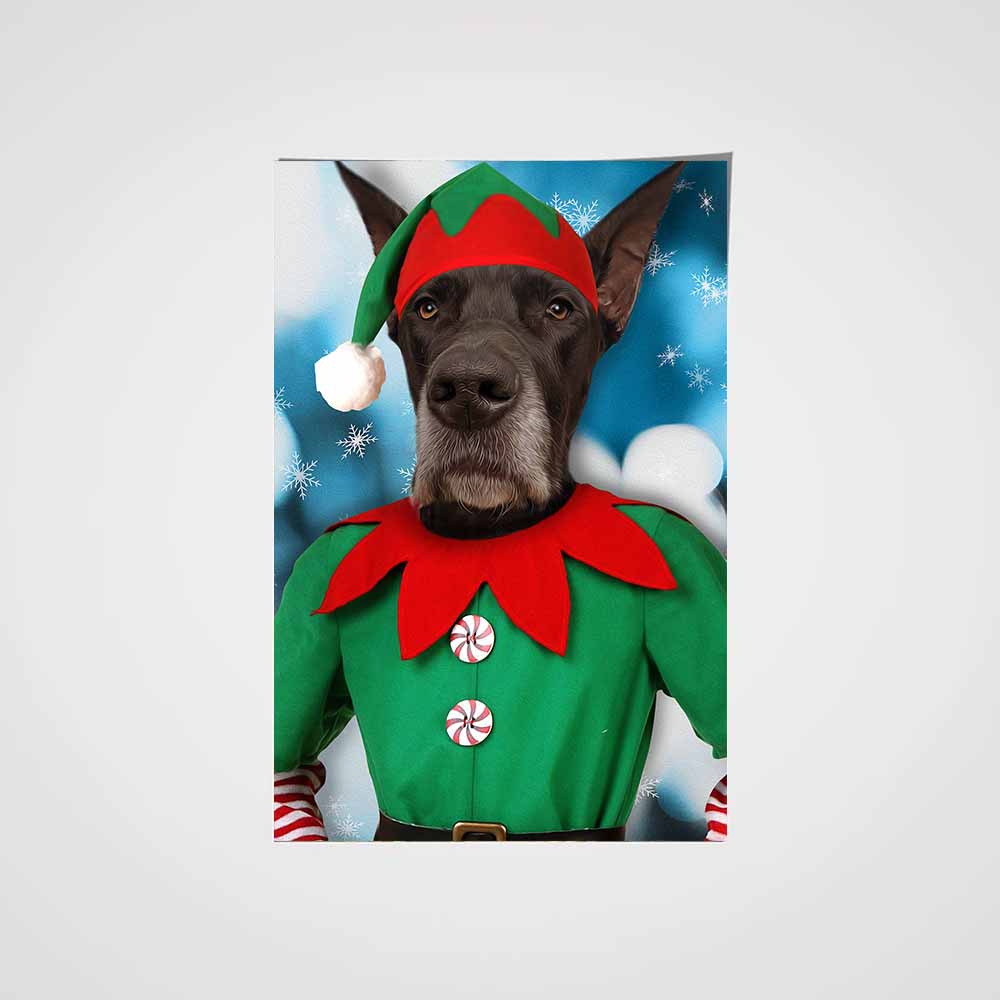The Male Elf Custom Pet Portrait Poster - Noble Pawtrait