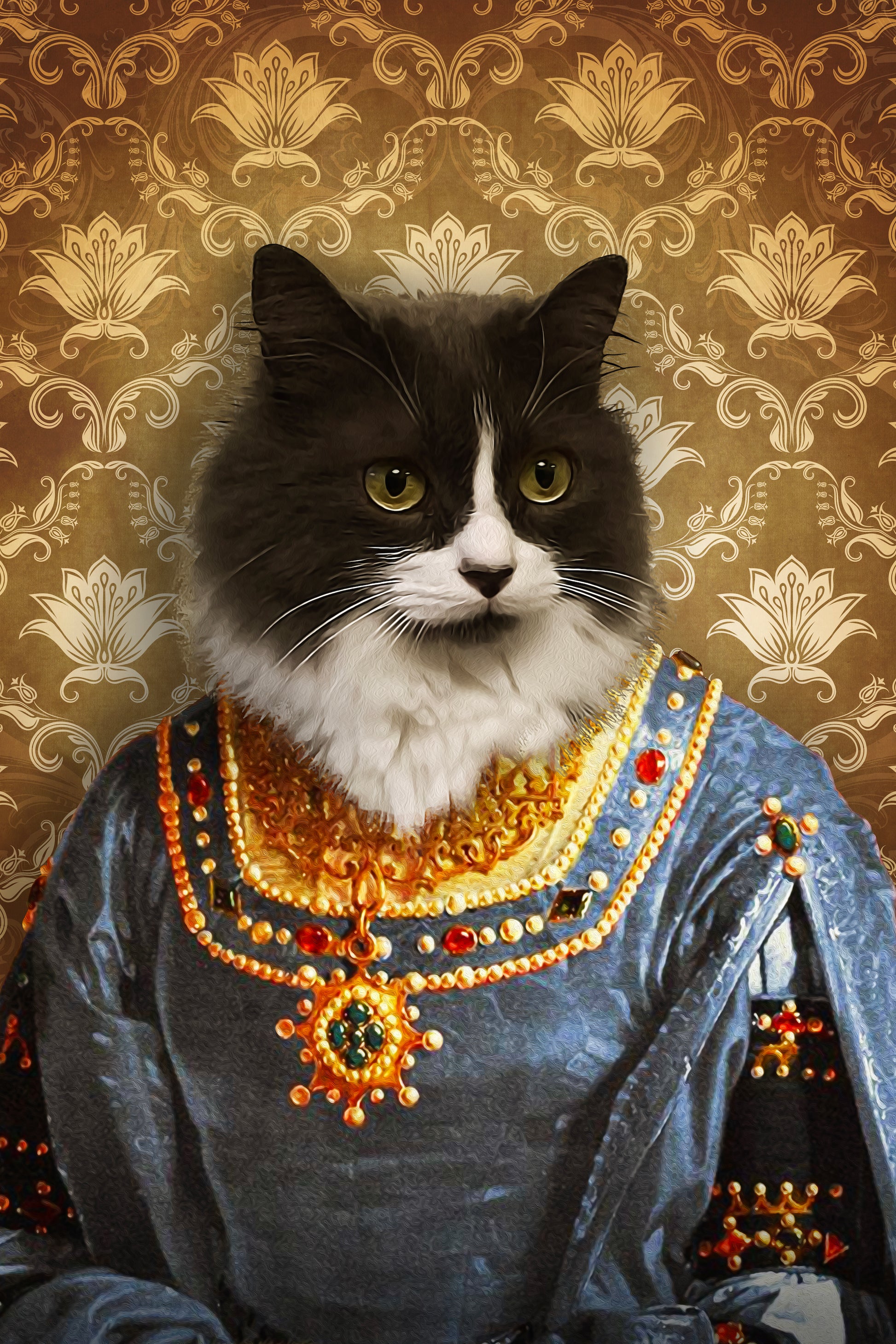 The Marchioness Custom Pet Portrait Canvas - Noble Pawtrait