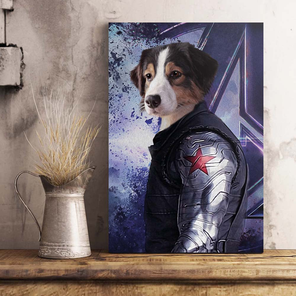 The Metal Arm/The Winter Warrior Custom Pet Portrait Canvas - Noble Pawtrait