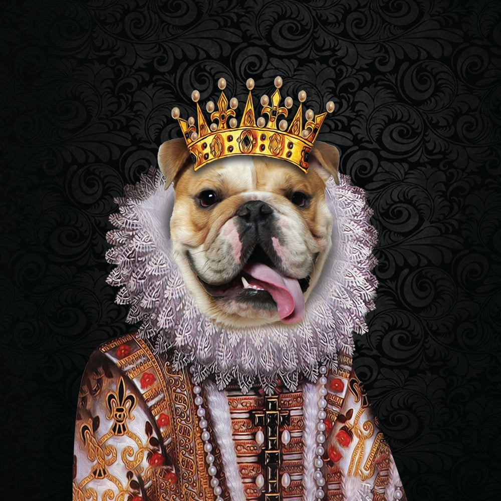 The Monarch Custom Pet Ornament 2-Sided - Noble Pawtrait