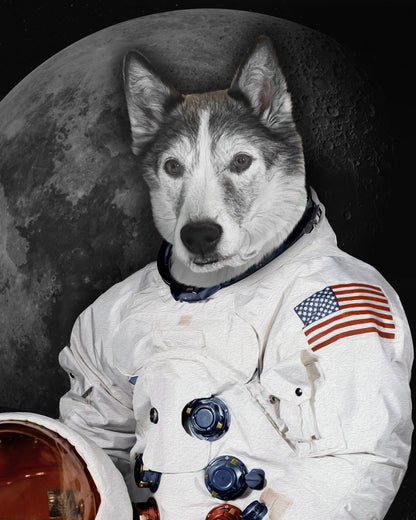 The Moon Walker Custom Pet Portrait Digital Download - Noble Pawtrait