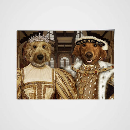 The Noble Royal Couple Custom Pet Portrait - Noble Pawtrait