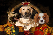 The Noble Trio Custom Pet Portrait - Noble Pawtrait
