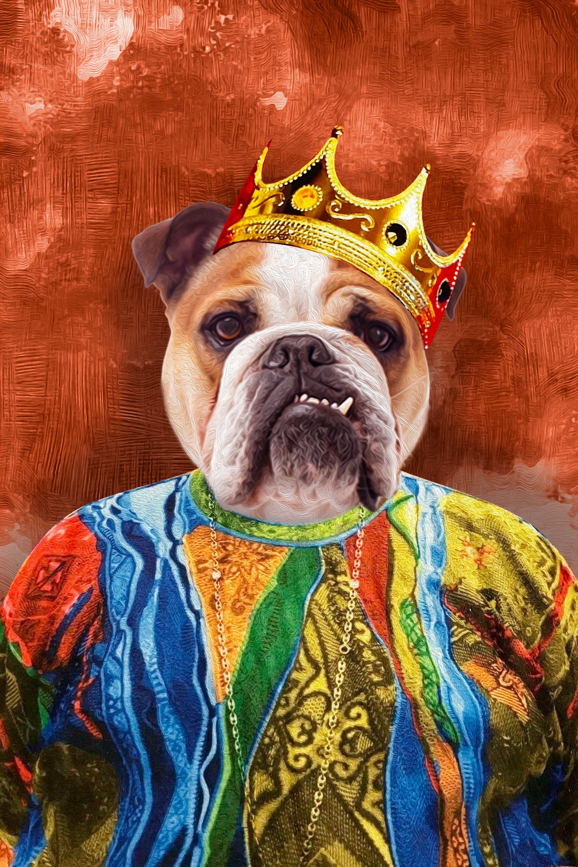 The Notorious Mr. Big Custom Pet Portrait Canvas - Noble Pawtrait