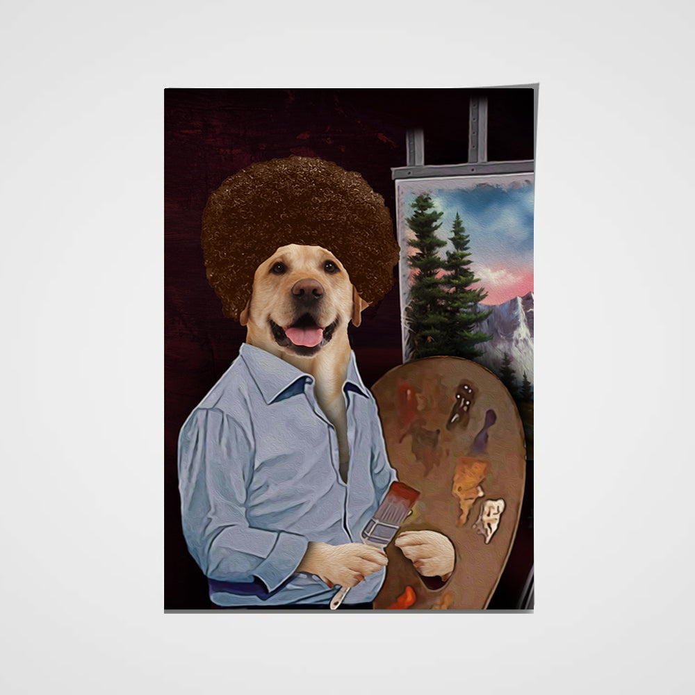 The Painter Custom Pet Portrait Poster - Noble Pawtrait
