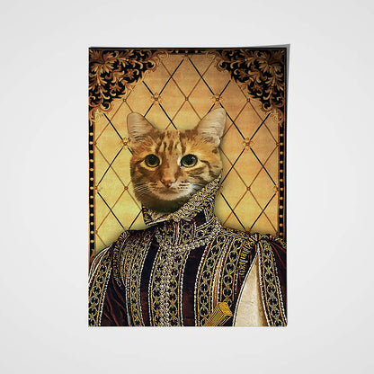 The Persia Prince Custom Pet Portrait Poster - Noble Pawtrait