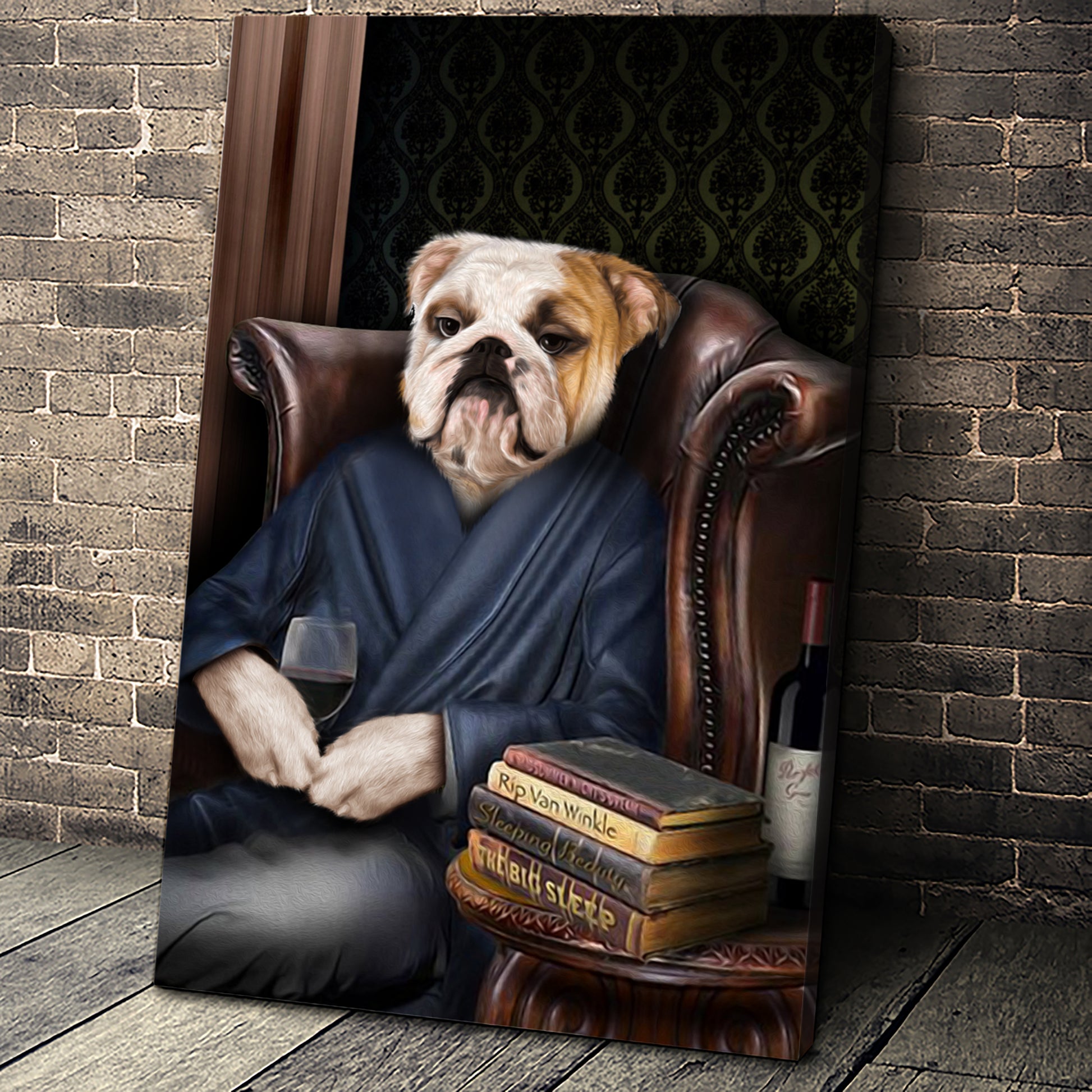 The Philosopher Custom Pet Portrait - Noble Pawtrait