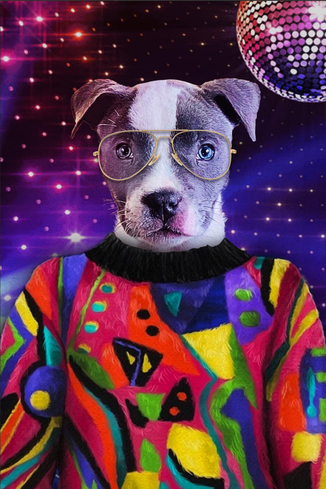 The Pop Star Custom Pet Portrait Digital Download - Noble Pawtrait