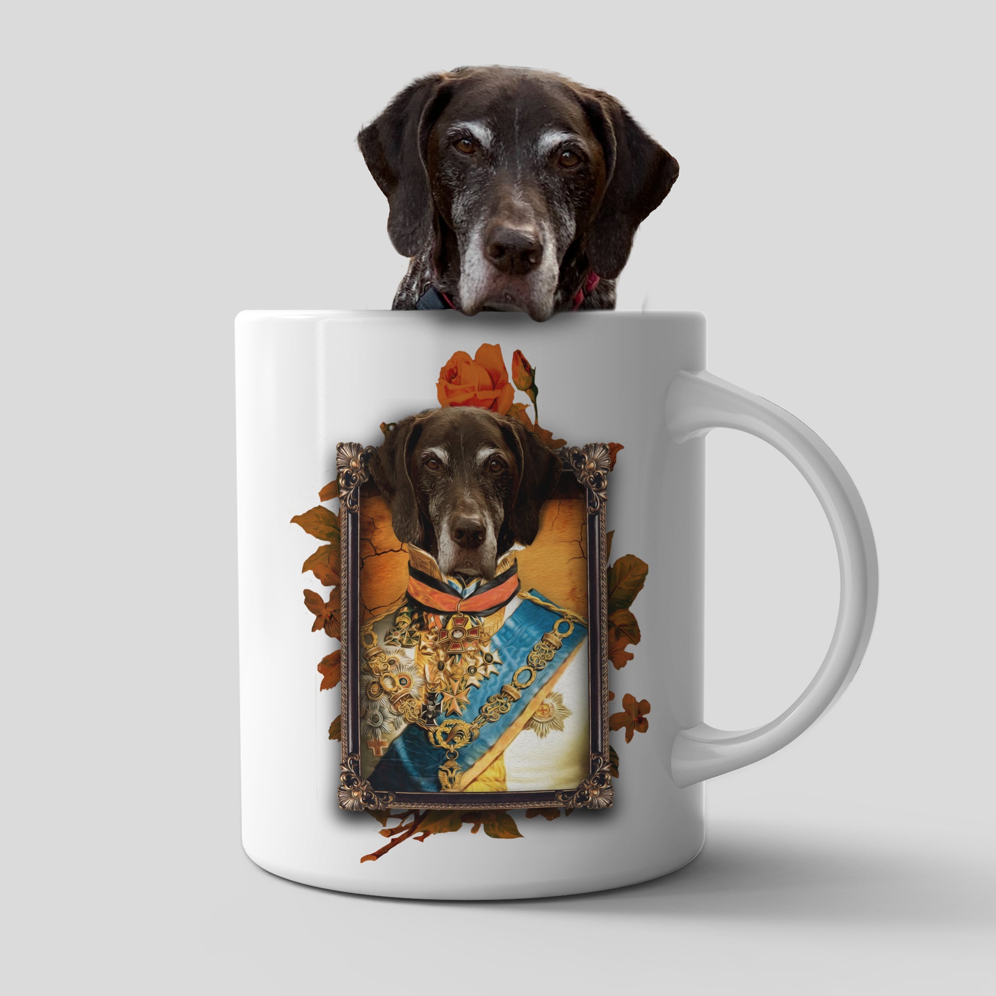 The Prince Custom Pet Mug - Noble Pawtrait