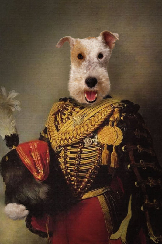 The Royal Colonel Custom Pet Portrait Digital Download - Noble Pawtrait