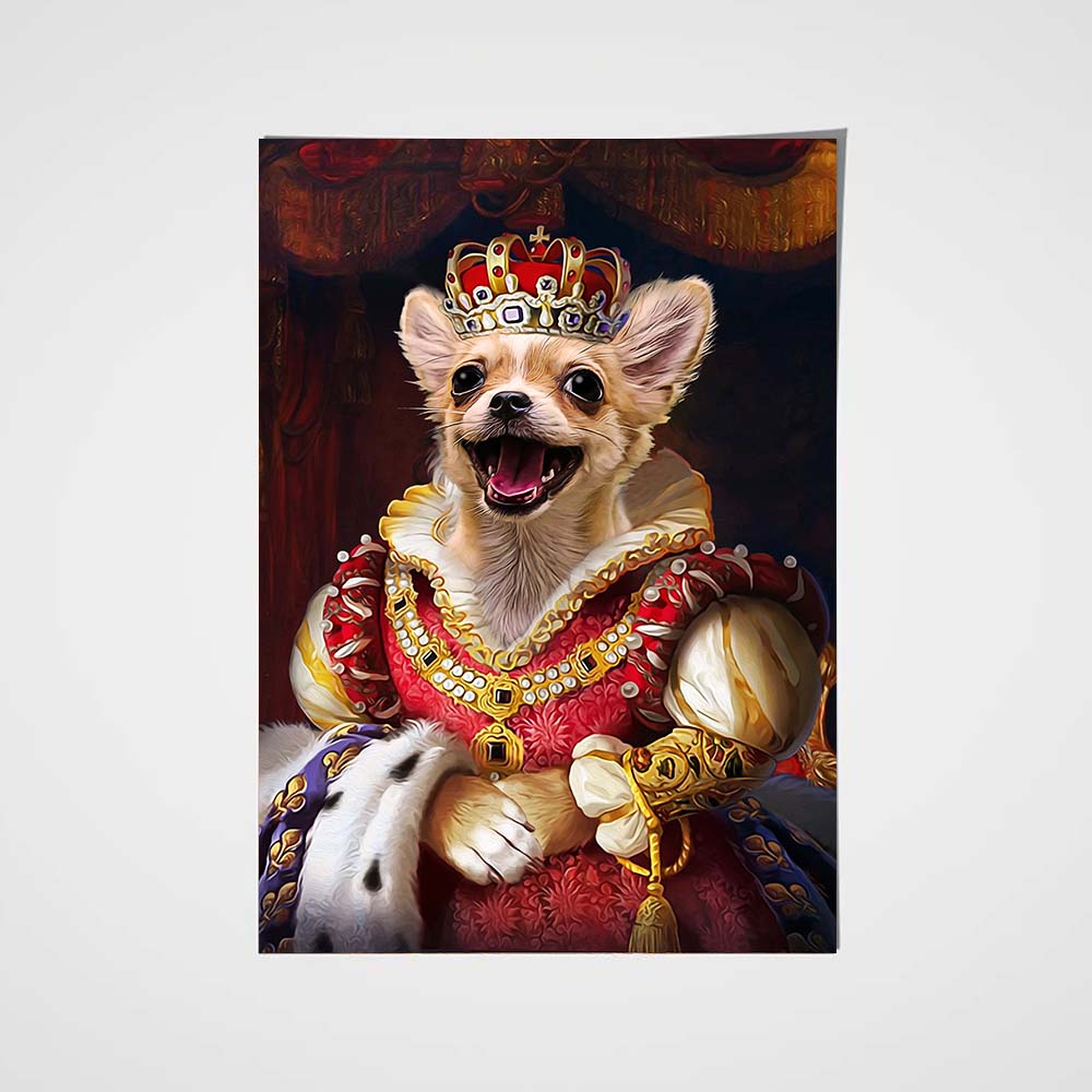 The Royal Crown Custom Pet Portrait - Noble Pawtrait