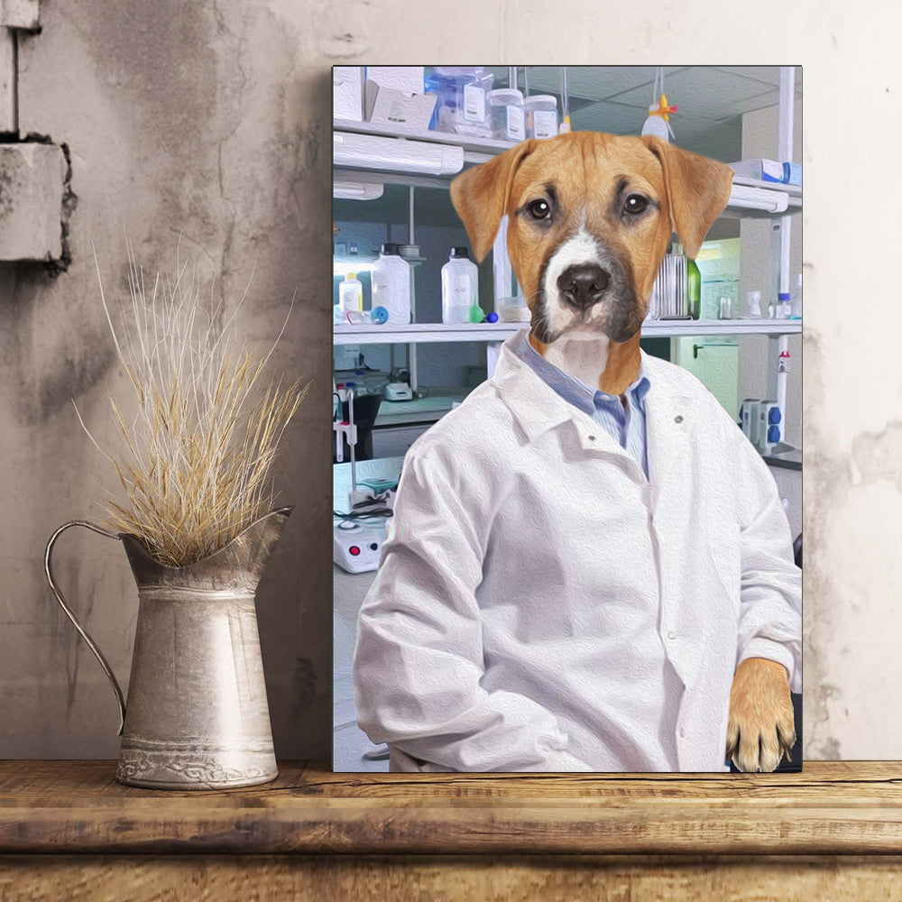 The Scientist Custom Pet Portrait Poster - Noble Pawtrait