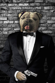 The Secret Agent Custom Pet Portrait - Noble Pawtrait