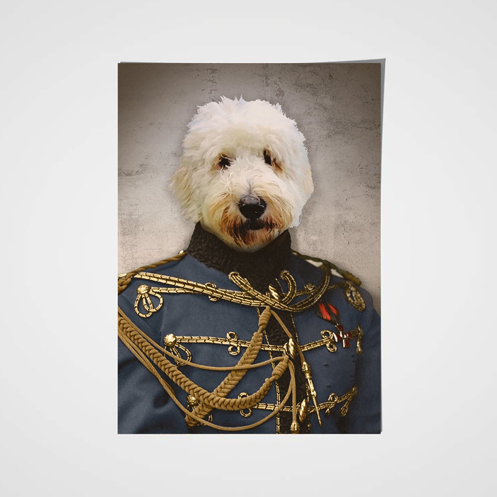 The Sergeant Custom Pet Portrait Poster - Noble Pawtrait