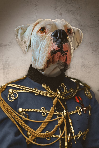 The Sergeant Custom Pet Portrait Digital Download - Noble Pawtrait