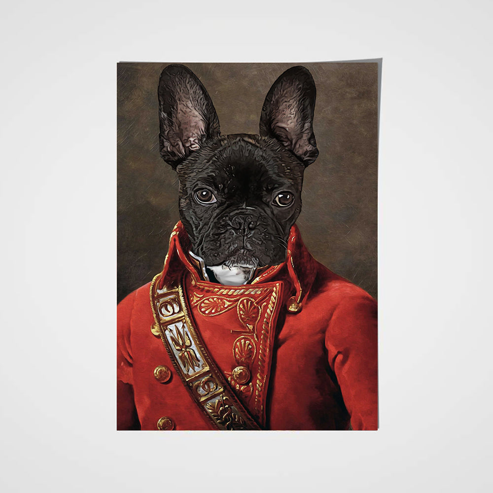 The Soldier Custom Pet Portrait Poster - Noble Pawtrait