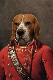 The Soldier Custom Pet Portrait - Noble Pawtrait