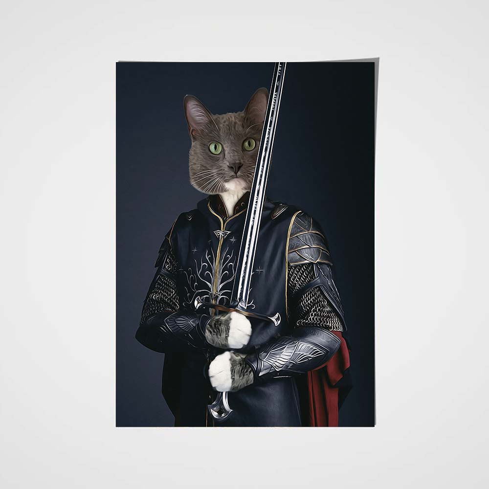 The Sword Legend Custom Pet Portrait Poster - Noble Pawtrait