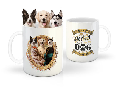The Triplet Custom Pet Mug - Noble Pawtrait