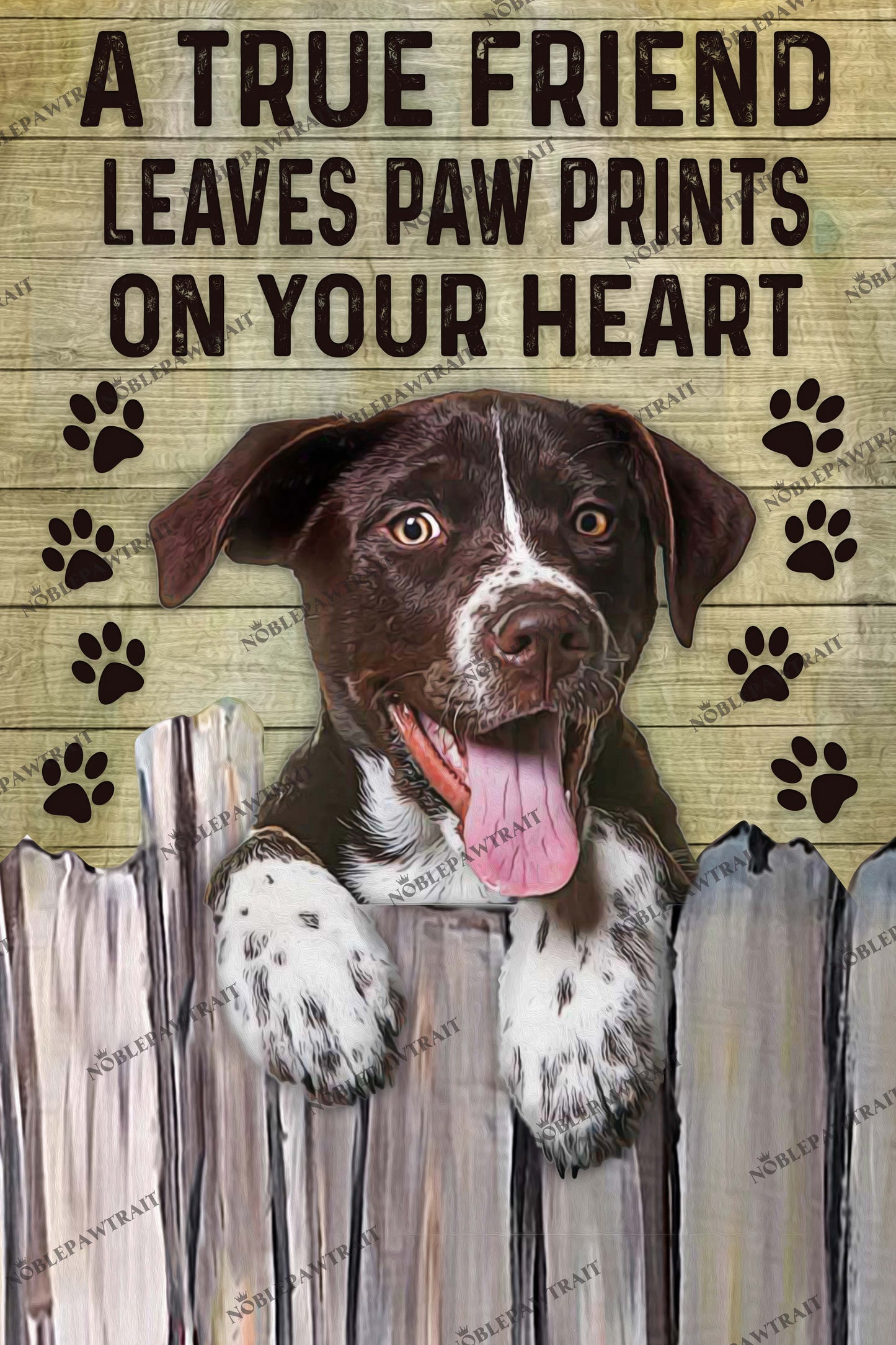 The True Friend Custom Pet Portrait Digital Download - Noble Pawtrait