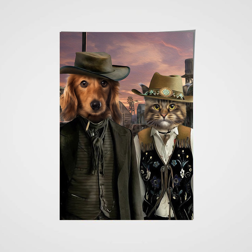 The Wild West Custom Pet Poster - Noble Pawtrait