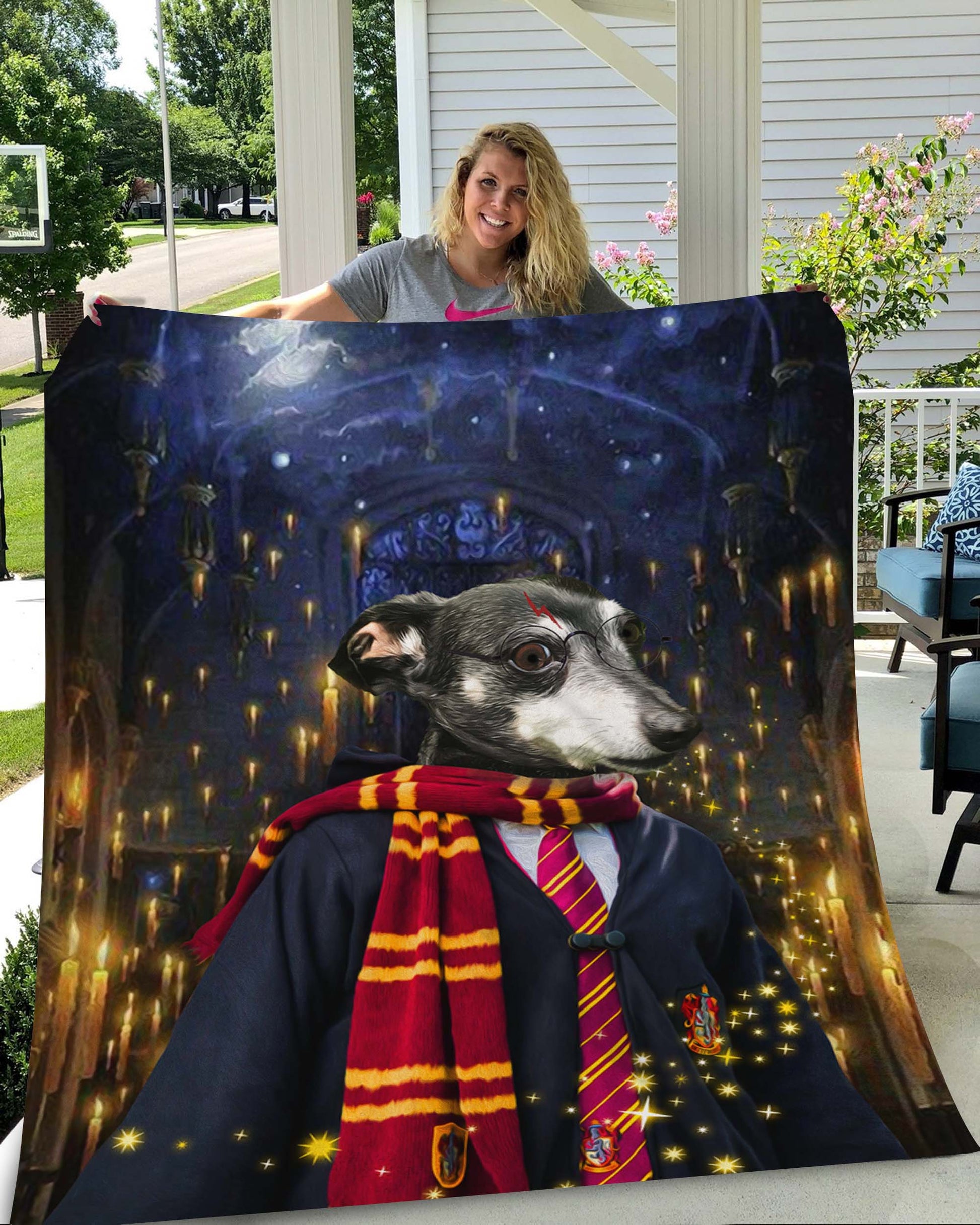 The Wizard Custom Pet Blanket - Noble Pawtrait
