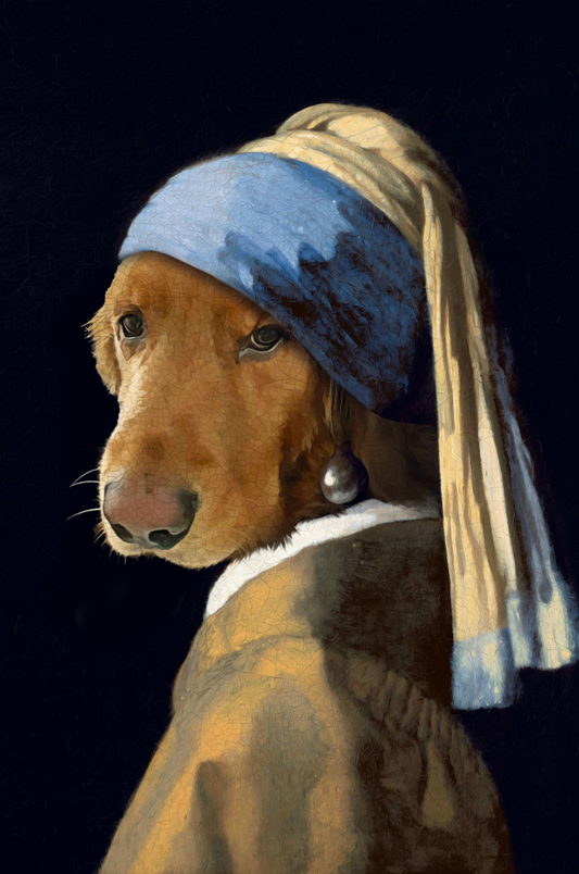 The Woman Custom Pet Portrait Digital Download - Noble Pawtrait