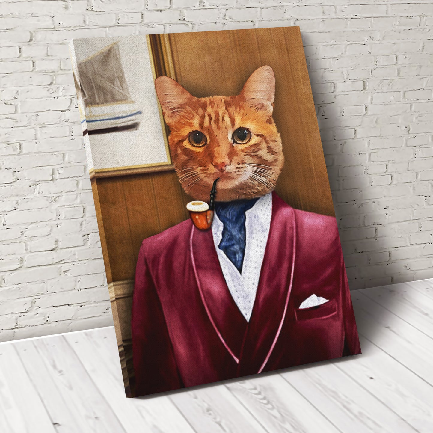 The Business Man Custom Pet Portrait Digital Download - Noble Pawtrait