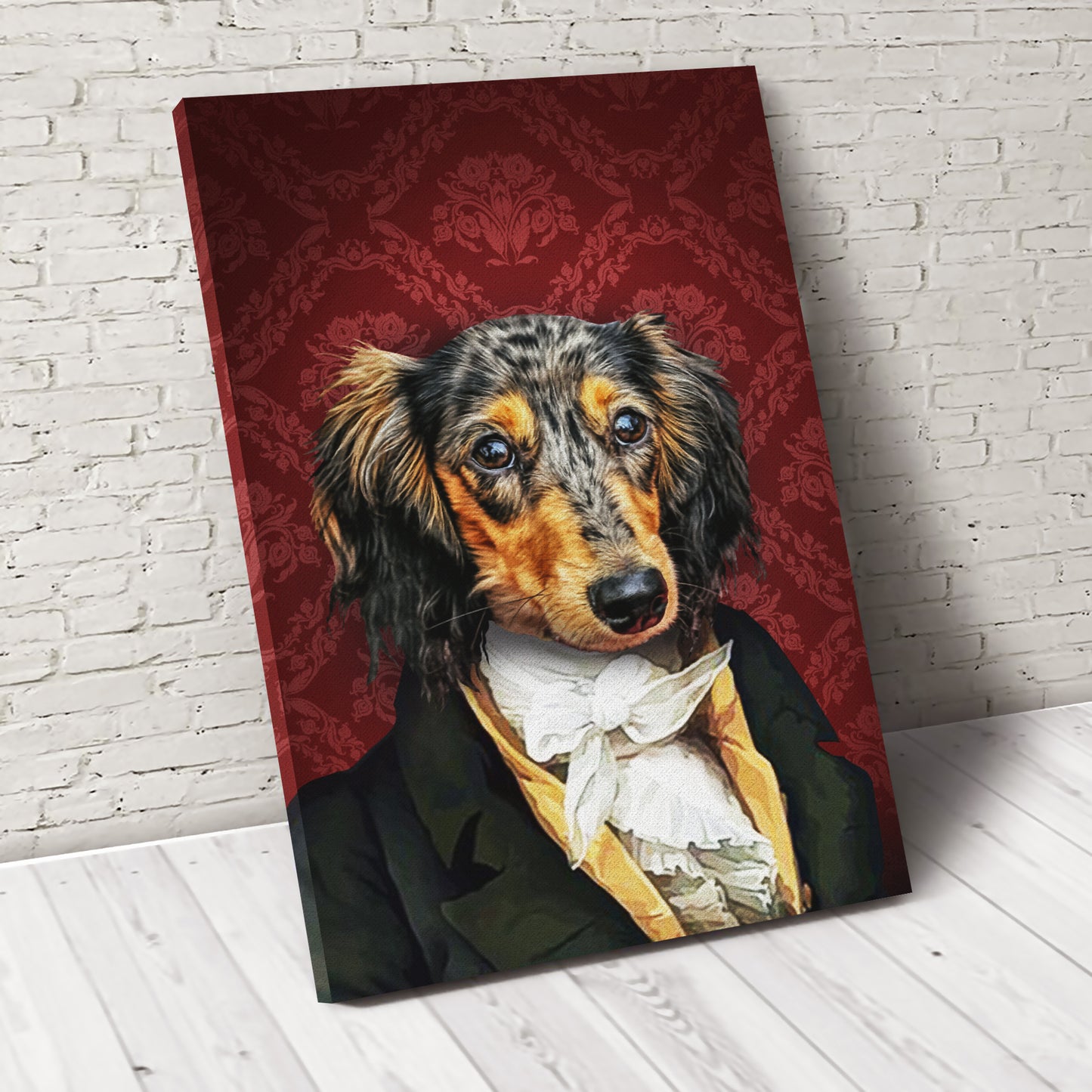 The Duke Custom Pet Portrait Custom Canvas - Noble Pawtrait
