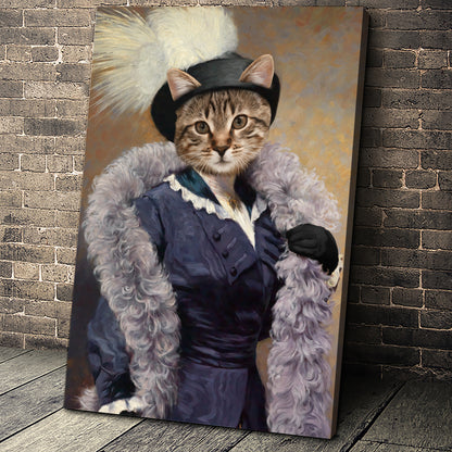 The Foxy Lady Custom Pet Portrait - Noble Pawtrait