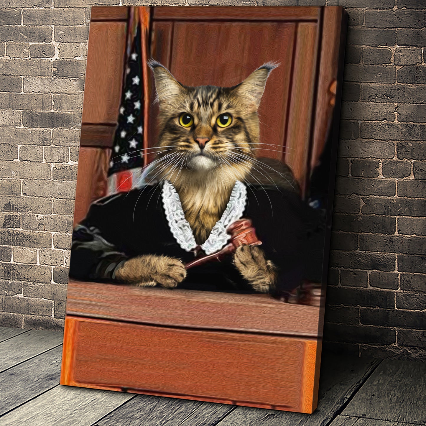 The Judge Custom Pet Portrait - Noble Pawtrait