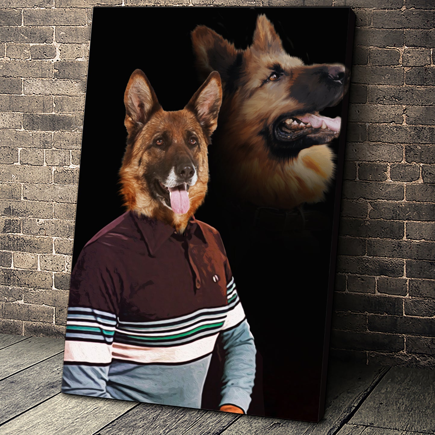 The Nerd Custom Pet Portrait Canvas - Noble Pawtrait